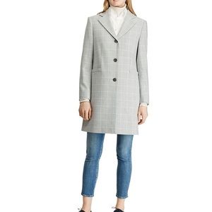 RL Gingham Grey Coat